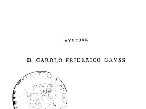 Title page of Gauss's magnum opus, Disquisitiones Arithmeticae