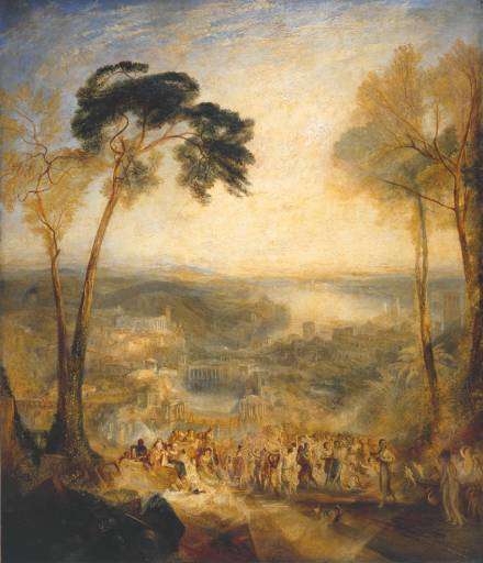 Phryne Going to the Public Baths as Venus and Demosthenes Taunted by Aeschines by J. M. W. Turner (1838).
