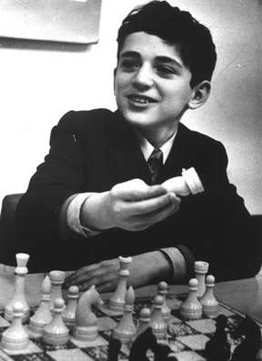 Kasparov at age 11, Vilnius, 1974