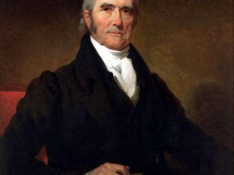 John Marshall, 4th Chief Justice of the U.S. Supreme Court and one of Adams's few dependable allies