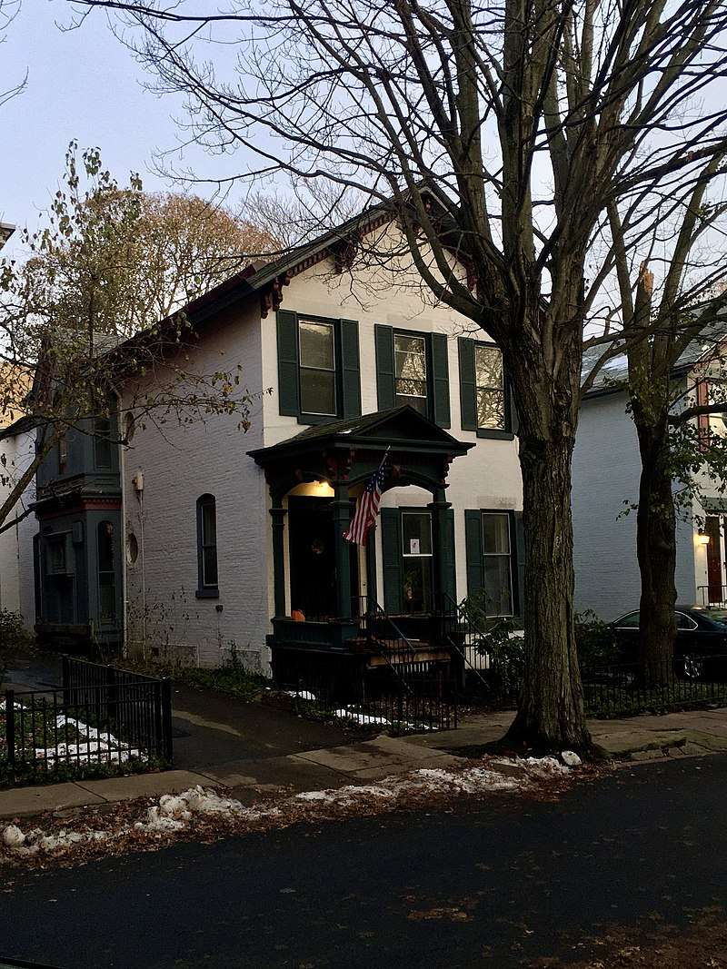 The Fitzgeralds' home in Buffalo. The Fitzgerald family never owned a house; they only rented.