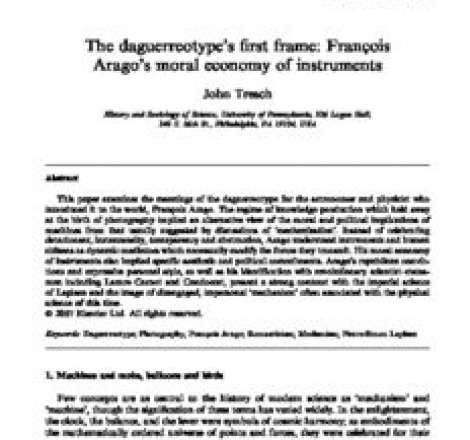 François Arago's moral economy of instruments