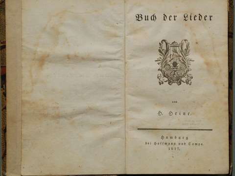 First page of first edition of Heine's Buch der Lieder, 1827