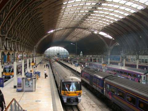 Paddington station, still a mainline station, was the London terminus of the Great Western Railway