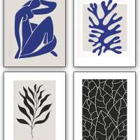 Henri Matisse Theme Wall Art Painting Set of 4