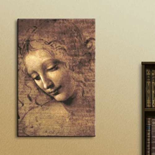 Head of a Woman by Leonardo Da Vinci - Art Reproduction
