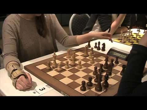 GM Gunina Valentina - IM Shevchenko Kirill, Queens-Indian defence, Blitz chess