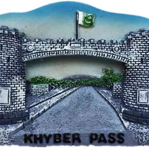 The Khyber Pass Pakistan Fridge Magnet