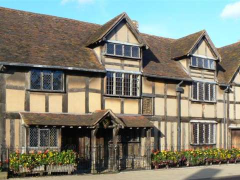 John Shakespeare's house, believed to be Shakespeare's birthplace, in Stratford-upon-Avon