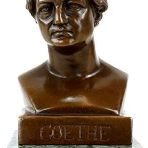 Johann Wolfgang von Goethe Bronze Bust
