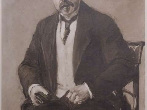 Nernst 1912, portrait by Max Liebermann