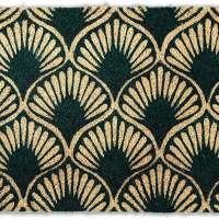 Avera Products | Art Deco Shell, Natural Coir Fiber Doormat