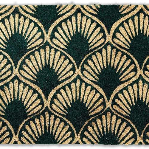 Avera Products | Art Deco Shell, Natural Coir Fiber Doormat