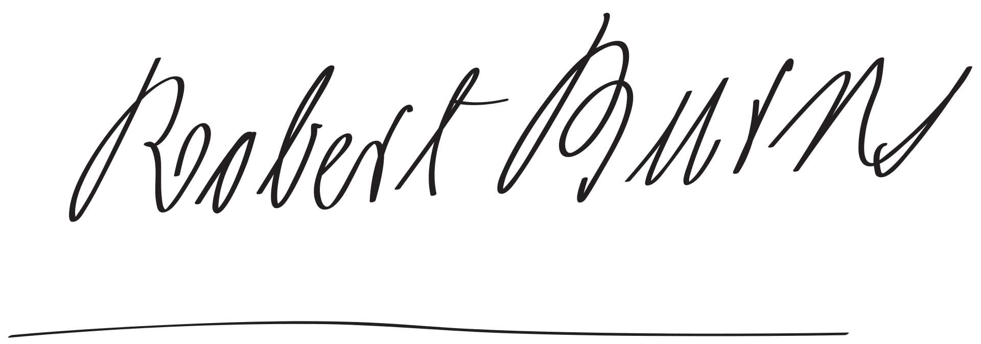 Robert Burns Signature