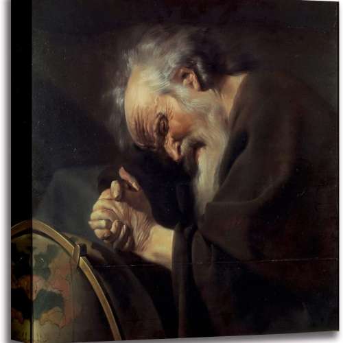 Heraclitus - Johannes Moreelse Canvas Print