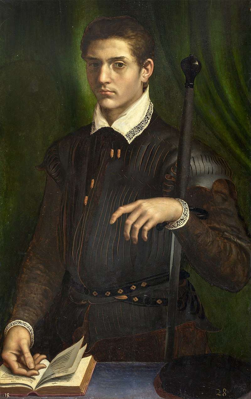 Alfonso II d'Este, portrait by Girolamo da Carpi