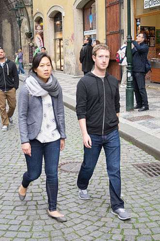 Chan and Zuckerberg in Prague, Czech Republic, 2013