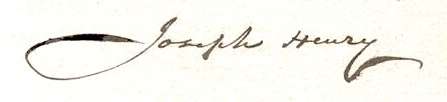 Joseph Henry Signature