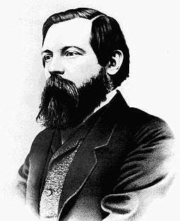 Friedrich Engels, whom Marx met in 1844; the two became lifelong friends and collaborators.