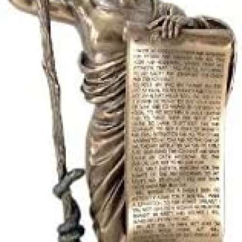 Hippocrates Holding Hippocratic Oath Figurine