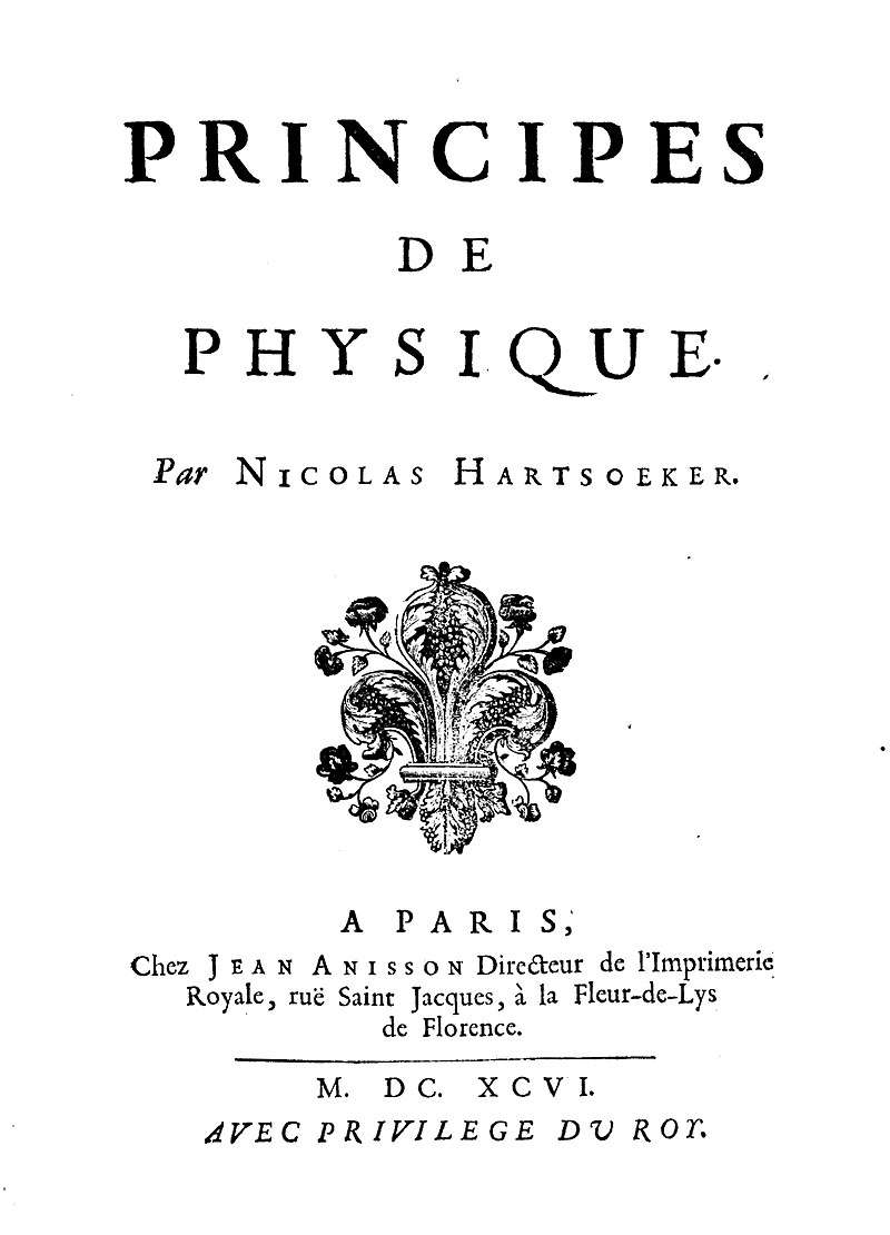 Principes de physique, 1696