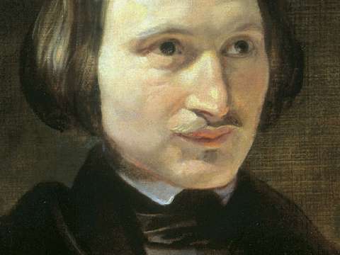One of several portraits of Gogol by Fyodor Moller (1840)