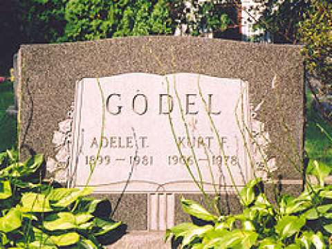Gravestone of Kurt and Adele Gödel in the Princeton, N.J., cemetery