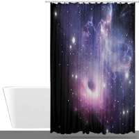Black Hole in The Nebula Bath Curtain