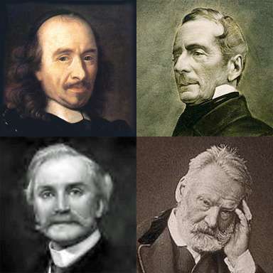 Pierre Corneille, Alphonse de Lamartine, Victor Hugo and Herman Klein, whose words Saint-Saëns set in songs and choral works
