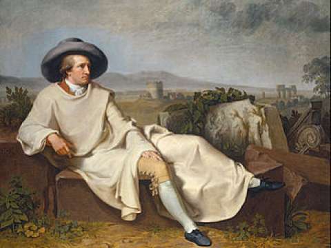 Goethe in the Roman Campagna (1786) by Tischbein