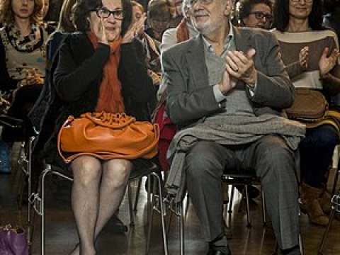 Placido with his wife