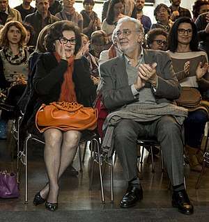 Placido with his wife