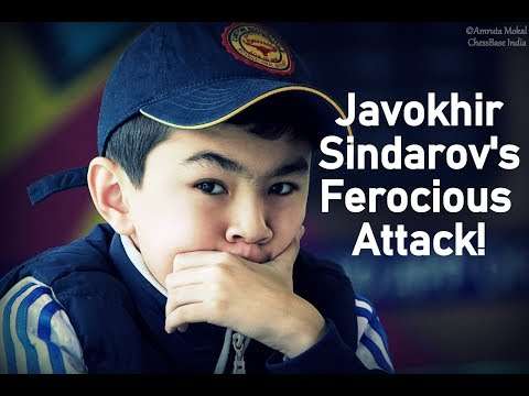 Final moments of ferocious attack by Javokhir Sindarov to beat GM Johan-Sebastien Christiansen