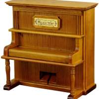 Windup Wooden Piano Music Box