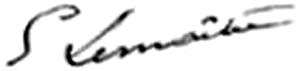 Georges Lemaître Signature