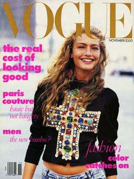 Wintour's first US Vogue cover