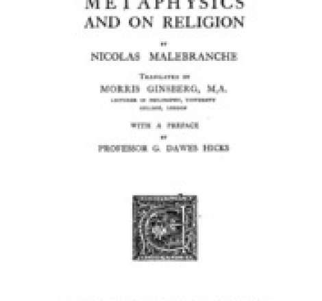 Dialogues On Metaphysics And On Religion