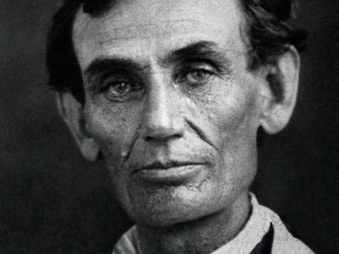 Lincoln in 1858, the year of his debates with Stephen Douglas over slavery.