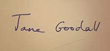 Jane Goodall Signature