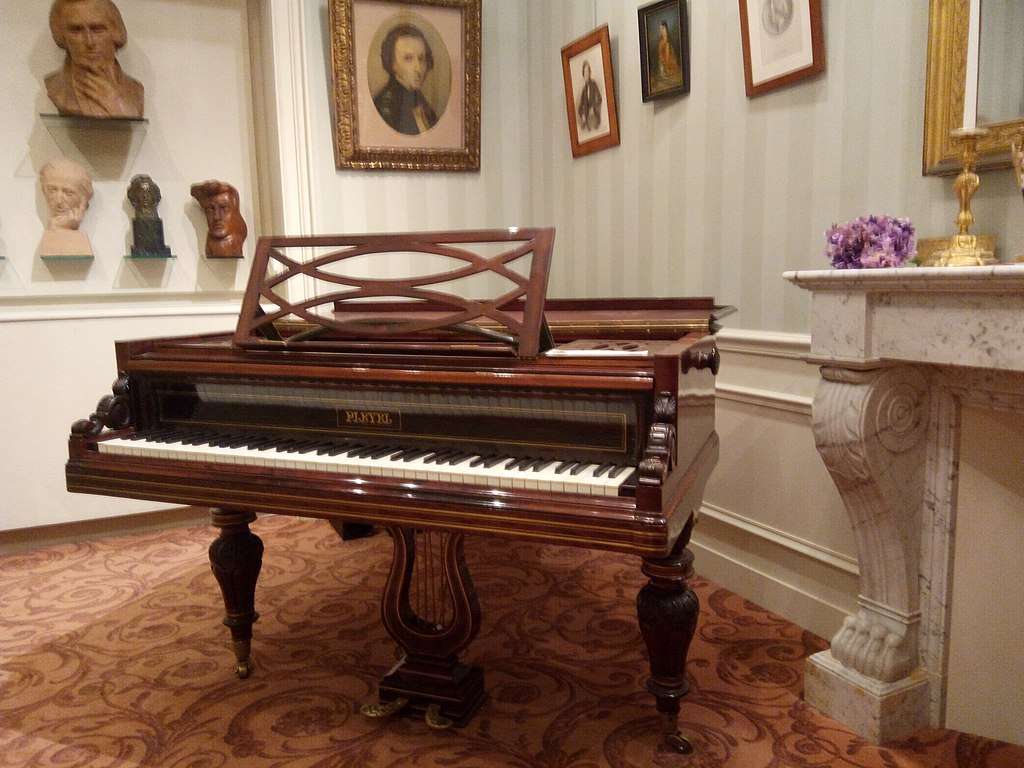 A recreation of the composer's last residence in the Place Vendôme, at the Salon Frédéric Chopin, Paris