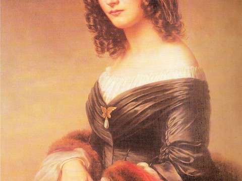 Mendelssohn's wife Cécile (1846) by Eduard Magnus