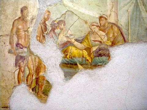 Roman painting from the House of Giuseppe II, Pompeii, early 1st century AD