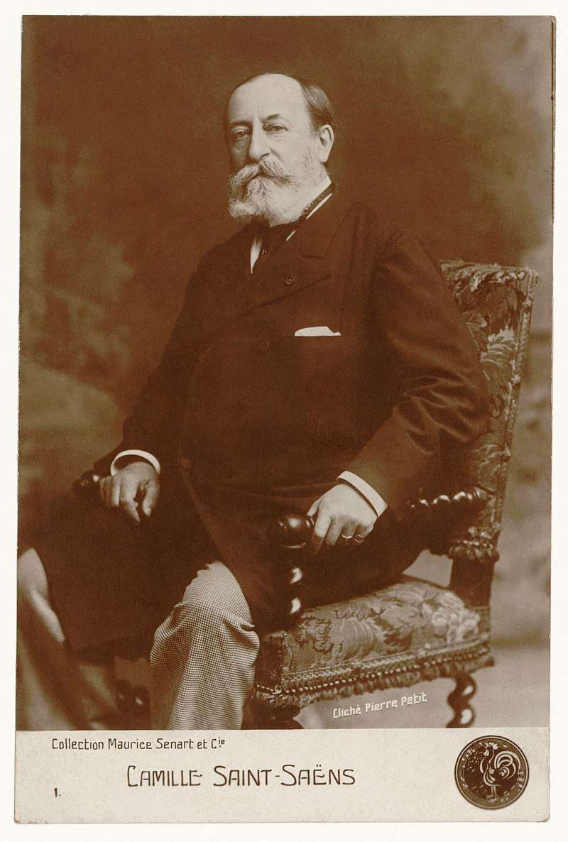 Saint-Saëns, photographed by Pierre Petit in 1900