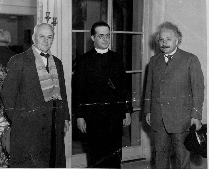  Einstein with Millikan and Georges Lemaître at the California Institute of Technology in January 1933.