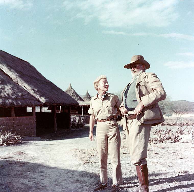 Hemingway and Mary in Africa before the two plane accidents