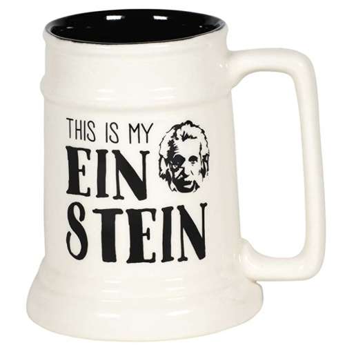 Albert Einstein History Beer Stein