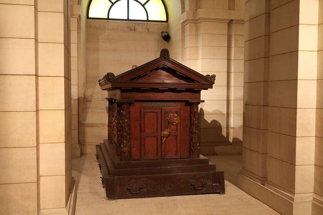 The tomb of Rousseau in the crypt of the Panthéon, Paris