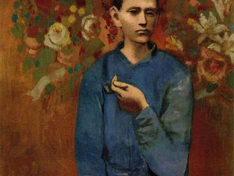 Pablo Picasso, 1905, Garçon à la pipe, (Boy with a Pipe), private collection, Rose Period.