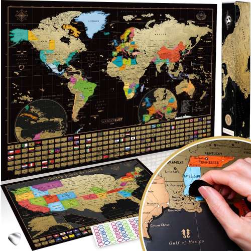 Scratch Off Map of the World