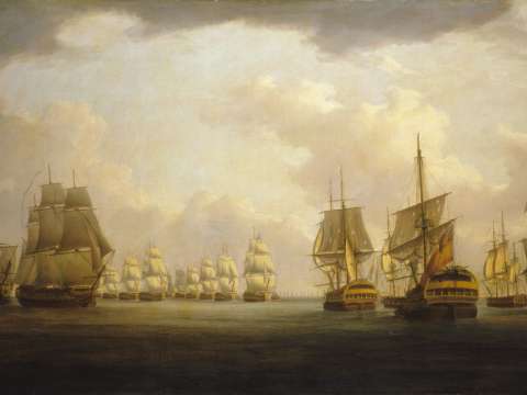 Admiral Sir Robert Calder's action off Cape Finisterre, 23 July 1805